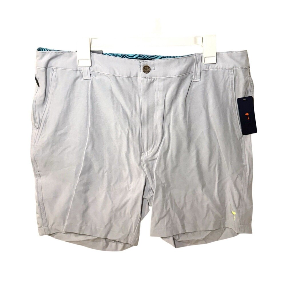 Margaritaville Mens Shorts 36 Waist 7" inseam Grey Dawn UPF 30, Quick Dry